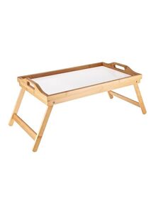 Harmony Laptop Table With Foldable Legs Beige/White