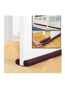 Generic Fabric Under Door Draft Stopper Pack Of 2 Brown 80centimeter