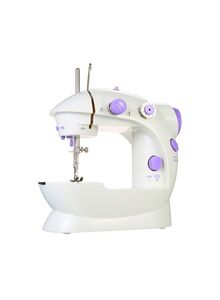 Generic Portable Electric Sewing Machine SM-202A White/Purple
