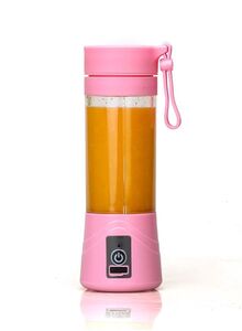 URONN Mini Portable Electric Juicer UUE0015T-Pink Pink/Clear