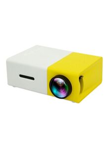 DZFL Mini Portable LED Projector YG300 White/Yellow/black