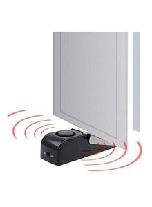 XbotMax Mini Wireless Door Stop Alarm Black/Silver 14x4.5x3.8centimeter