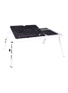 Huayang Muiltipurpose Laptop Table With USB Fan Black/White