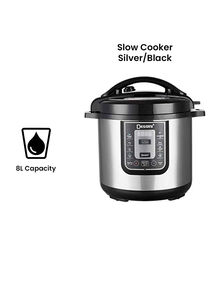 DESSINI Electric Pressure Cooker 8 L 8008 Silver/Black