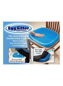 Generic Flex Breathable Seat Cushion Blue 42x5x41centimeter