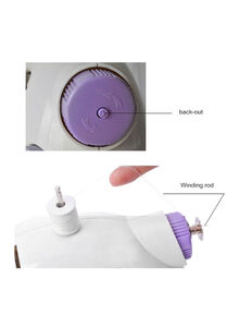 Generic Plastic Sewing Machine White/Purple 8767564564 White/Purple