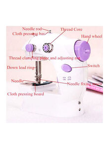 Generic Plastic Sewing Machine White/Purple 8767564564 White/Purple