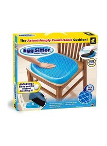 EggSitter Seat Support Gel Cushion Blue 15.5 x 14 x 1.5inch