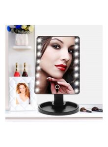 Generic Makeup Mirror With LED Light Black