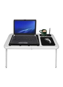 E-Table Portable Laptop Table With Cooling Fan Black/White