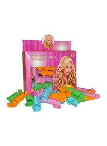 Generic 20-Piece Magic Leverag Hair Curler Set Multicolour