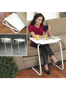 Generic Foldable Portable Multi-purpose Laptop Table White ‎6.8 x 53.2 x 41cm