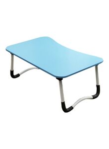 Generic W-leg Type Foldable Lap Desk With Mat And Card Slot Blue/White/Black