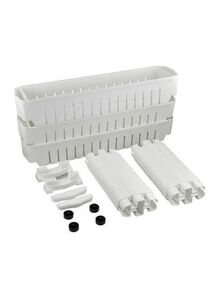 Generic 3-Shelves Storage Rack White 72x13x55centimeter