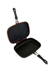 Nado Two-Sided Double Grill Pan Black