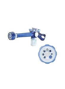 A&H 8-Nozzles Jet Water Spray Gun Blue/Clear