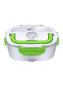 Generic Electric Lunch Box White/Green 22x15x10centimeter