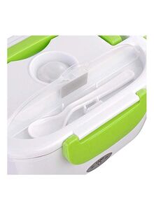 Generic Electric Lunch Box White/Green 22x15x10centimeter