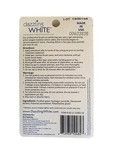 Dazzling White Teeth Whitening Pen White/Clear 2g