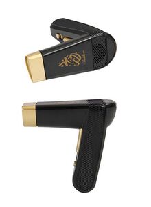Generic USB Rechargable Electric Incense Burner Black/Gold 11.5centimeter