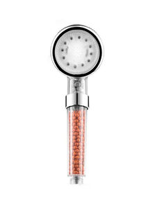 Generic Led Shower Head Sprinkler Negative Ions Anion Temperature Sensor Silver 15centimeter