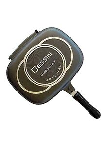 DESSINI Double Side Die Casting Grill Pan Black 36centimeter