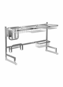 Generic Dish Drying Rack Over Sink Silver