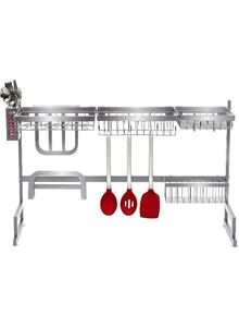 Generic Dish Drying Rack Over Sink Silver