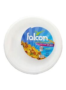 falcon 50-Piece Disposable Plates 10inch