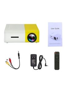 Generic Portable LED Projector YG300 White/Yellow/Black