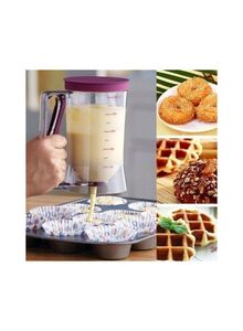 Generic Cake Batter Dispenser Clear/Purple 17x11x18.5centimeter