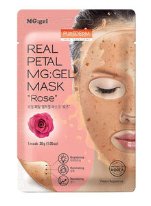 Purederm Real Petal Rose Mg: Gel Mask Pink 30g
