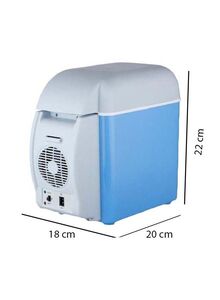 Generic Multi-Function Portable Car Mini Fridge 7.5 L 2724675505728 Blue/White