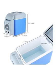 Generic Multi-Function Portable Car Mini Fridge 7.5 L 2724675505728 Blue/White