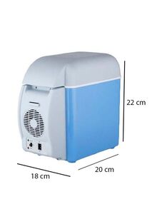 Generic Multi-Function Portable Car Mini Fridge 7.5 L 2724675505766 Blue/White