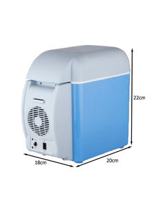 Generic Multi-Function Portable Car Mini Fridge 7.5 L 2724675505933 Blue/White