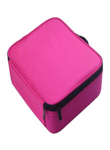 Beauenty Portable Cosmetic Bag Dark Pink/Black