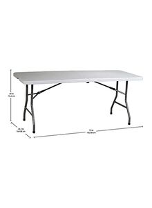 Office Star Multipurpose Foldable Table White/Black