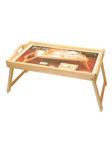 BILLI Wooden Bed Tray Beige 56.5x35.5x8centimeter