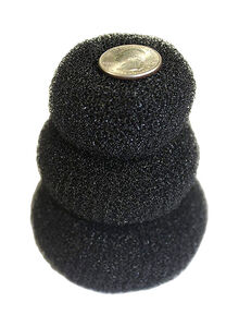 CYTHERIA 3-Piece Donut Hair Bun Maker Black 10x6x10centimeter