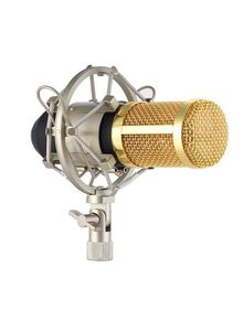 Generic Recording Condenser Microphone Kit Set Gold/Black/Grey