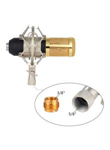 Generic Recording Condenser Microphone Kit Set Gold/Black/Grey