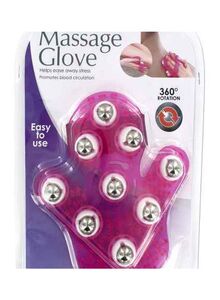 Kole Imports Massage Glove With Rotating Steel Balls