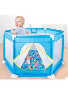 Fajiabao Child Safety Fence Ball Pit Tent Lightweight, Washable, Portable Blue Color With Durability