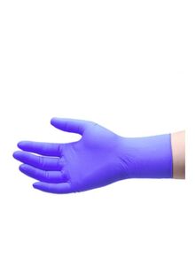 Generic 100-Piece Industrial Rubber Gloves Blue L
