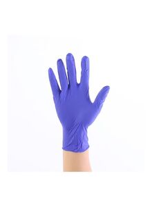 Generic 100-Piece Industrial Rubber Gloves Blue L