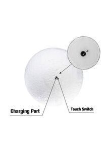 Generic Touch Control 3D Moon Lamp White/Beige 18centimeter