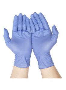Generic 50-Piece Latex Disposable Gloves Purple S