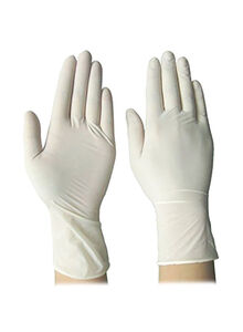Generic 100-Piece Disposable Latex Gloves White