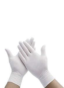 Generic 100-Piece Disposable Latex Gloves White